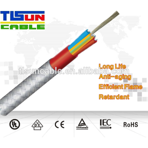 SIHF - GL ( SIMH-GL ) Multi wire multi core fibreglass braided silicone cable